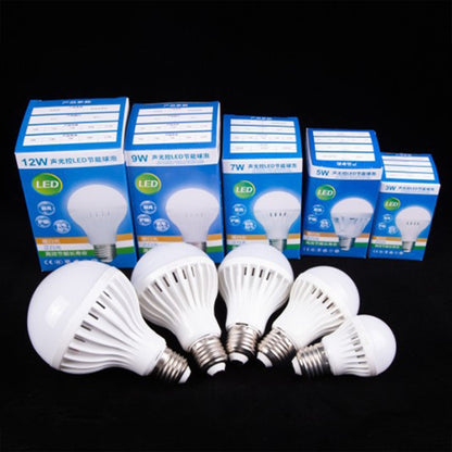 E27 LED Sound/Light Control Bulb Stair Corridor Human Body Sensor Light, Power: 9W(Premium) - LED Blubs & Tubes by buy2fix | Online Shopping UK | buy2fix