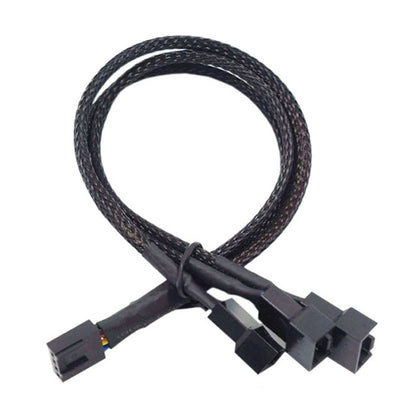 0.27m Computer PWM Temperature Control Cooling Fan Extension Cable Chassis HUB Connector(1 In 3) - Others by buy2fix | Online Shopping UK | buy2fix