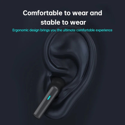 Lenovo TG132 Wireless Bluetooth 5.3 Earphones Sensorless Delay Ultra Long Life Sports Music Game Gaming Use(Black) - Bluetooth Earphone by Lenovo | Online Shopping UK | buy2fix