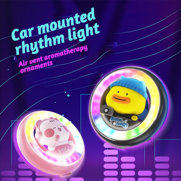 ICARER FAMILY XX-28 Car Aromatherapy Colorful Rhythm Lights Air Vent Aromatherapy Decoration(Blue) - Air Freshener by ICARER FAMILY | Online Shopping UK | buy2fix