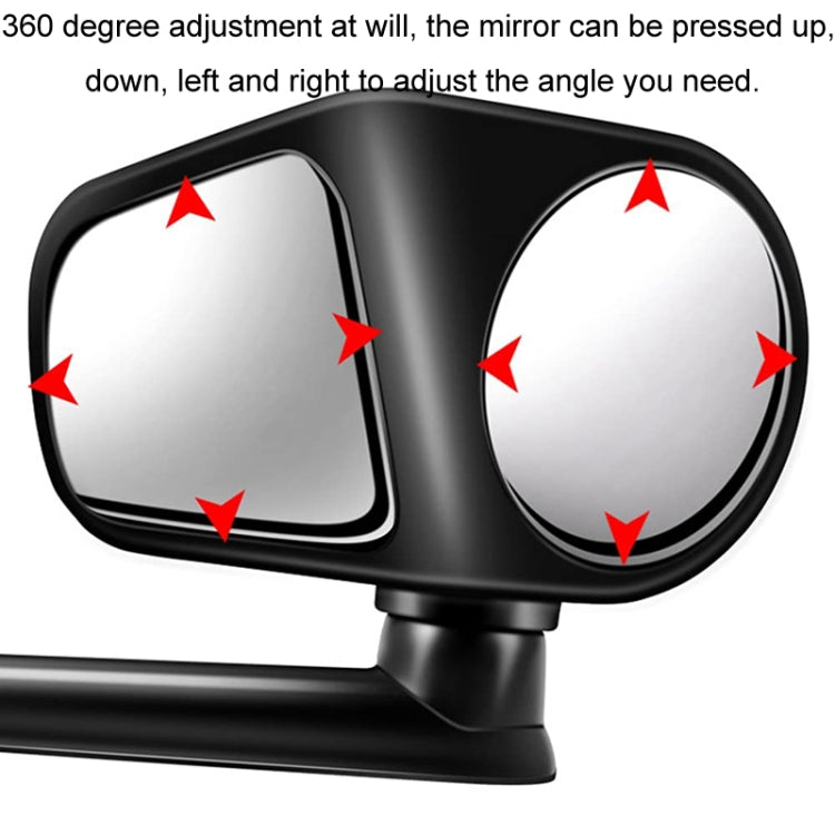 Car Auxiliary Mirror Multi-Function Wide-Angle Rear View Reversing Mirror(Black Left) - Convex Mirror & Accessories by buy2fix | Online Shopping UK | buy2fix