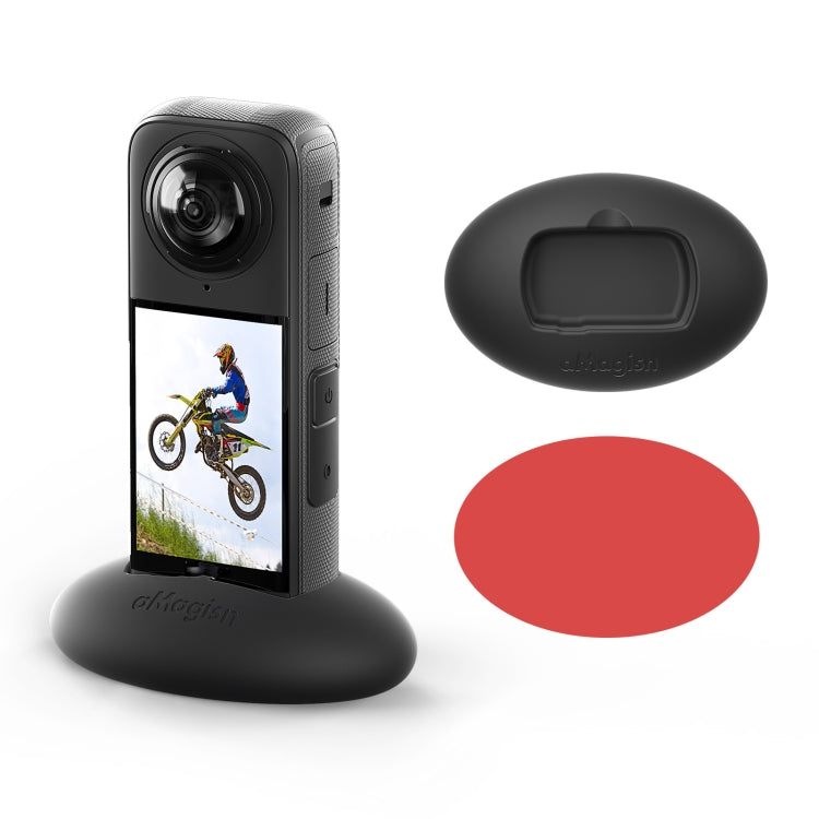 For Insta360 X4 aMagisn Silicone Base Vehicle Mounted Fixed Non-slip Holder With Double Dided Glue - Mount & Holder by aMagisn | Online Shopping UK | buy2fix