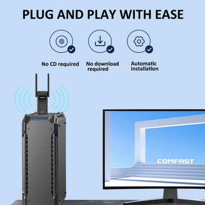 COMFAST CF-943F 900Mbps Wifi6 Bluetooth Network Card 2.4G/5G USB Adapter - USB Network Adapter by COMFAST | Online Shopping UK | buy2fix