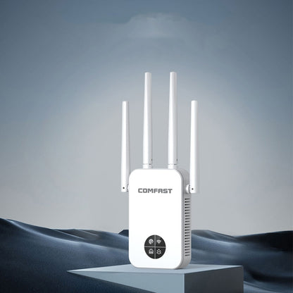 COMFAST 762AC 1200Mbps WiFi Signal Booster Dual Band WiFi Repeater with OLED Display Screen - Broadband Amplifiers by COMFAST | Online Shopping UK | buy2fix