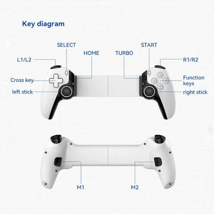 D9 Wireless Phone Stretching Game Controller For Switch / PS3 / PS4(Red) - Controller Gamepad by buy2fix | Online Shopping UK | buy2fix