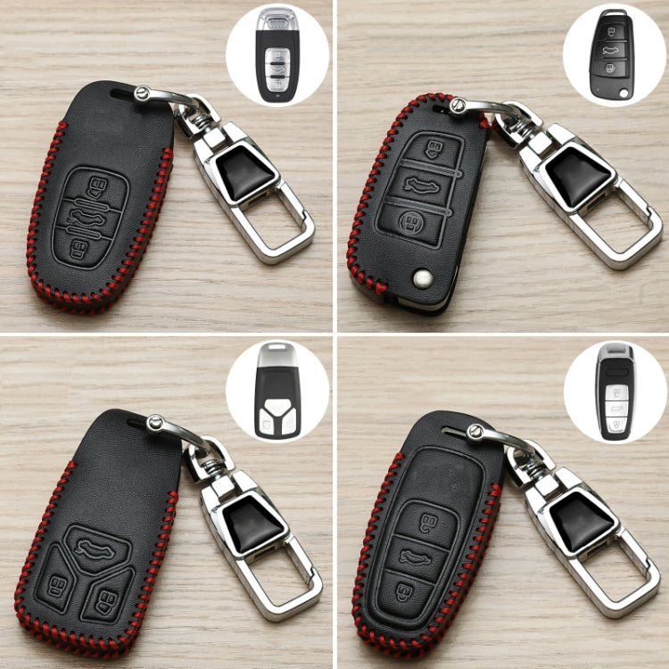 For Audi D Car Folding Key Cover Multifunctional Keychain Anti-lost Number Plate - Car Key Cases by buy2fix | Online Shopping UK | buy2fix