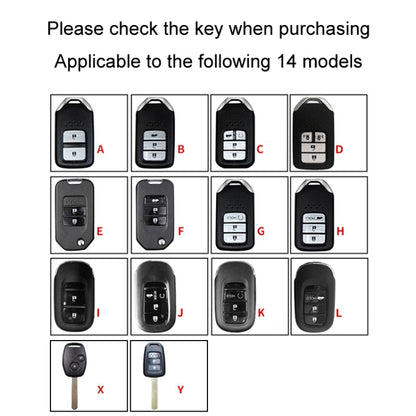 For Honda Car Key Cover Multifunctional Keychain Anti-lost Number Plate, Style: H - Car Key Cases by buy2fix | Online Shopping UK | buy2fix