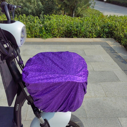 Battery Car Front Basket Rain Cover Bicycle Basket Waterproof Bag Universal, Size: Large(Purple) - Raincoat by buy2fix | Online Shopping UK | buy2fix