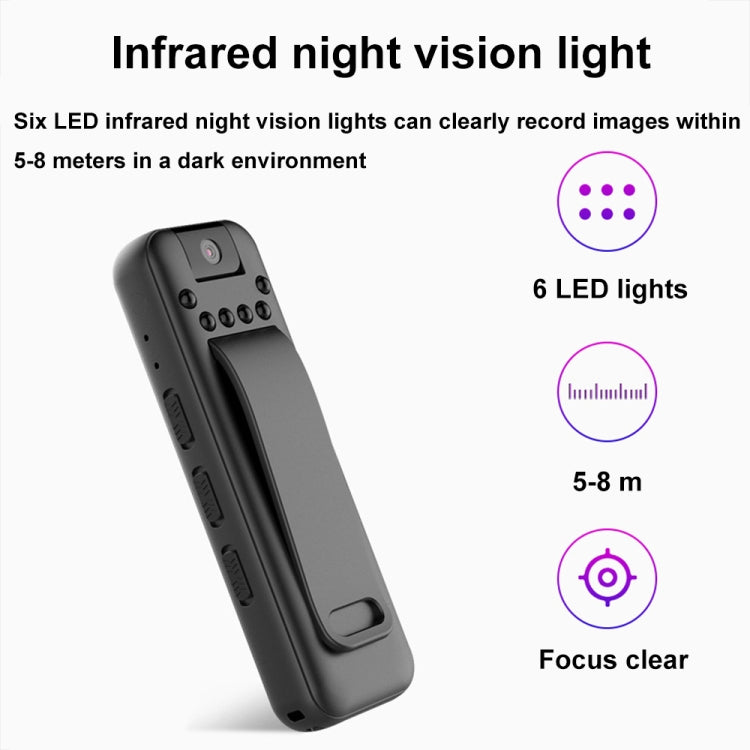 Mrobo D3 1080P Rotating Camera HD Infrared Night Recording Pen, Size: 32GB(Black) - Recording Pen by Mrobo | Online Shopping UK | buy2fix
