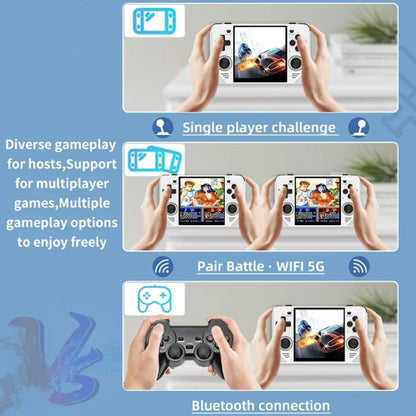 POWKIDDY RGB30  4 Inch IPS Screen Handheld Game Console Built In WIFI＋Bluetooth 16GB+128GB(White) - Pocket Console by POWKIDDY | Online Shopping UK | buy2fix