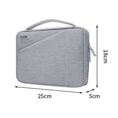 BUBM Digital Storage Package Large Capacity U Disk Bank Card Headset Digital Accessories Bag(Light Grey) - Digital Storage Bag by BUBM | Online Shopping UK | buy2fix