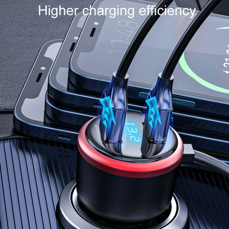 Vehicle Mini Fast Charging Charger Car One To Three Cigarette Lighter, Model: Flagship Version - Car Charger by buy2fix | Online Shopping UK | buy2fix