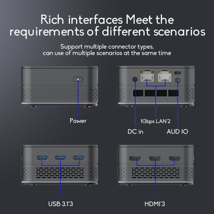T9 Plus N100 DDR5 16G+256G EU Plug 12th Alder Lake Dual Gigabit LAN+3 HDMI 4K HD Pocket Mini PC - Windows Mini PCs by buy2fix | Online Shopping UK | buy2fix