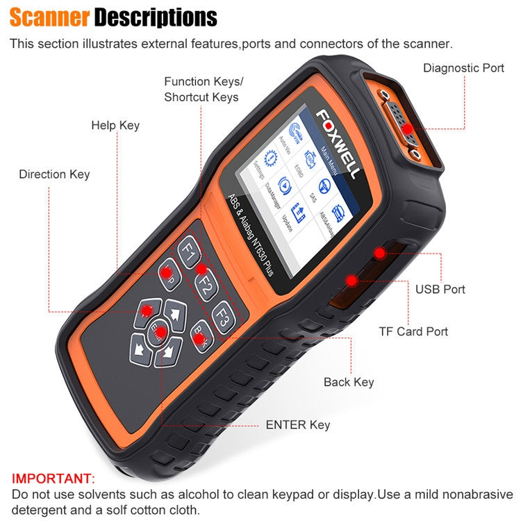 FOXWELL NT630 Plus OBD2 Scanner SRS ABS Code Reader SAS OIL EPB Reset Diagnostic - Code Readers & Scan Tools by FOXWELL | Online Shopping UK | buy2fix