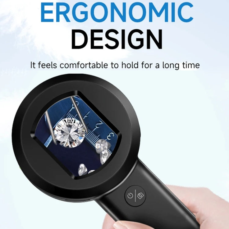 Digital Microscope Handheld High-Definition Electronic Magnifier(Black) - Digital Microscope by buy2fix | Online Shopping UK | buy2fix