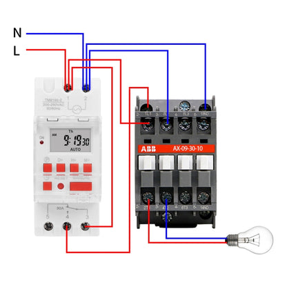 SINOTIMER TM919B-5V 30A Programmable Digital Timer Switch Automatic Cycle Timing Controller - Switch by SINOTIMER | Online Shopping UK | buy2fix