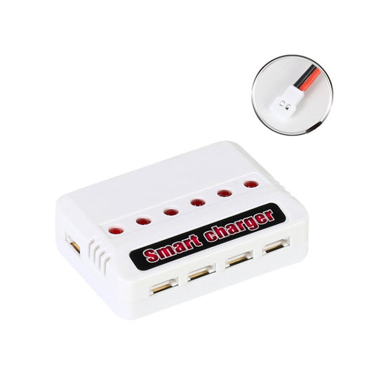 One To Six 3.7V Lithium Battery Drone USB Charger, Color: White XH2.54 Port - Charger by buy2fix | Online Shopping UK | buy2fix