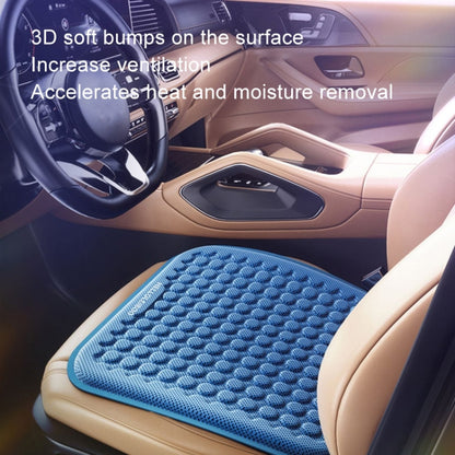 HELLOLEIBOO Car Gel Ice Cushion Four Seasons Universal Breathable Seat Cushion, Color: Cushion+Backrest Double Layer Blue - Seat Accessories by HELLOLEIBOO | Online Shopping UK | buy2fix