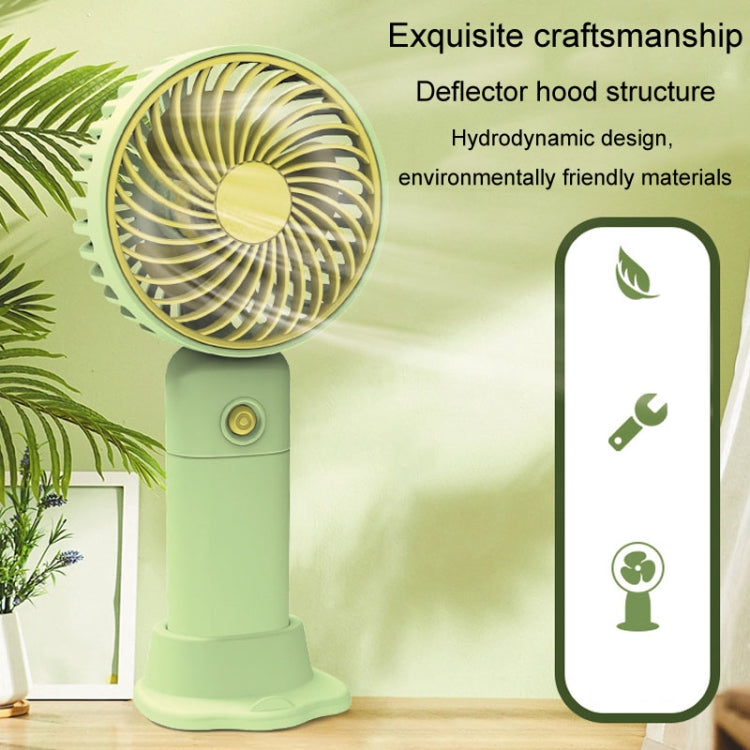 Desktop USB Charging Small Fan Portable Cell Phone Holder Handheld Fan(Green) - Electric Fans by buy2fix | Online Shopping UK | buy2fix