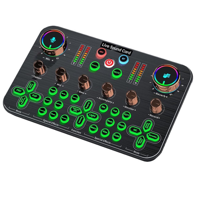 K600 48V English Version Live Dedicated Sound Card(Black) - Live Sound Effects Processors by buy2fix | Online Shopping UK | buy2fix