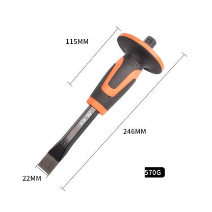 MYTEC Upgraded Flat 246mm Forged Hexagonal Rod Chisel Big Top Cap Industrial Grade Forged Steel Chisel - Others by MYTEC | Online Shopping UK | buy2fix