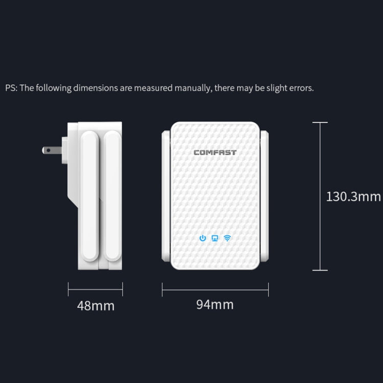 COMFAST CF-XR185 3000Mbps WiFi6 Dual Band Signal Amplifier Gigabit WAN/LAN Port AU Plug - Broadband Amplifiers by COMFAST | Online Shopping UK | buy2fix