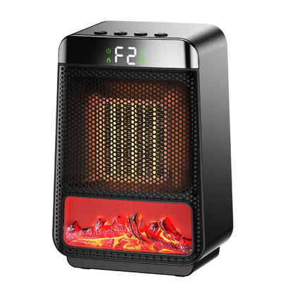 E03 Desktop PTC Heater Dynamic Flame Light Warmer US Plug - Electric Heaters by buy2fix | Online Shopping UK | buy2fix