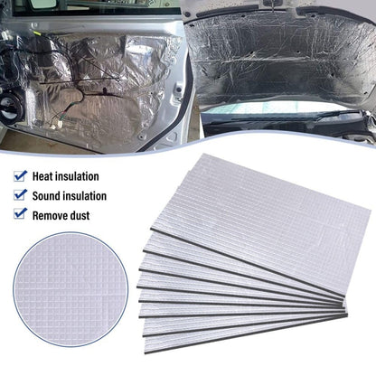 400x250x5mm Car Thick Aluminum Foil Hood Heat And Sound Insulation Pad - Sound & Heat Insulation Cotton by buy2fix | Online Shopping UK | buy2fix