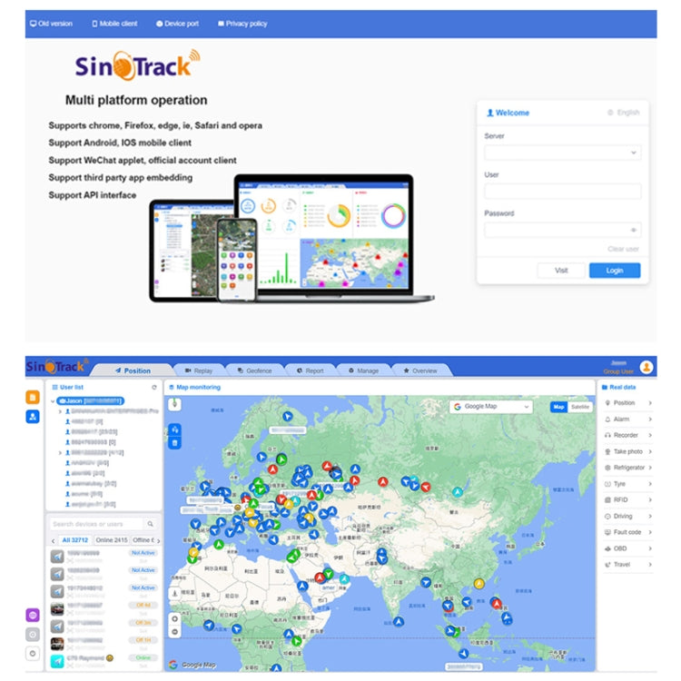 SinoTrack GPS Vehicle-Mounted Motorcycle Car Positioning Tracker, Model: 2G-ST-901M+Relay - GPS Accessories by SinoTrack | Online Shopping UK | buy2fix