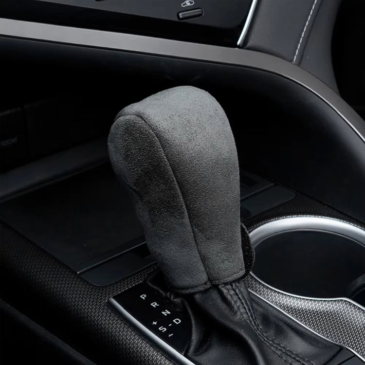 Suede Automatic Manual Gear Lever Cover(Black) - Shift Knob by buy2fix | Online Shopping UK | buy2fix