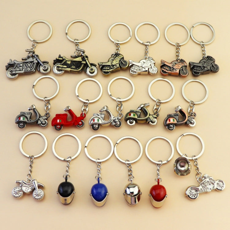 Simulation Cool Motorcycle Keychain Metal Decoration Pendant, Style: X-104 Black - Key Rings by buy2fix | Online Shopping UK | buy2fix