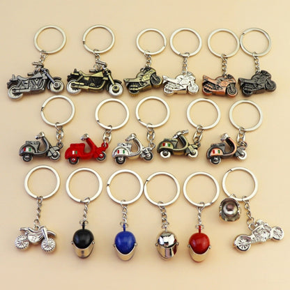 Simulation Cool Motorcycle Keychain Metal Decoration Pendant, Style: X-104 Silver - Key Rings by buy2fix | Online Shopping UK | buy2fix