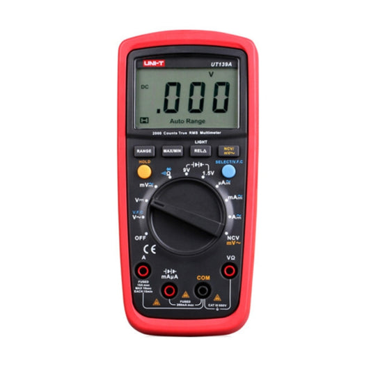 UNI-T True RMS Large Screen Anti-Burn 1999 Digital Multimeter, Model: UT139A - Digital Multimeter by UNI-T | Online Shopping UK | buy2fix