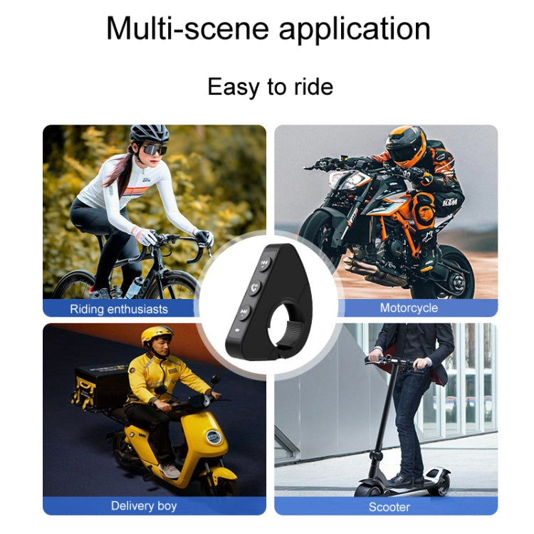 Q15 Motorcycle Riding Wireless Bluetooth Handlebar Control Phone Button Remote Controller(Black) - Others by buy2fix | Online Shopping UK | buy2fix