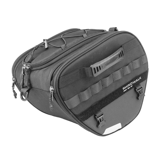 Rhinowalk MTR5001 15L Scooter Front Bag Large Capacity Curved Beam Motorcycle Rear Seat Bag(Black) - Bags & Luggages by Rhinowalk | Online Shopping UK | buy2fix