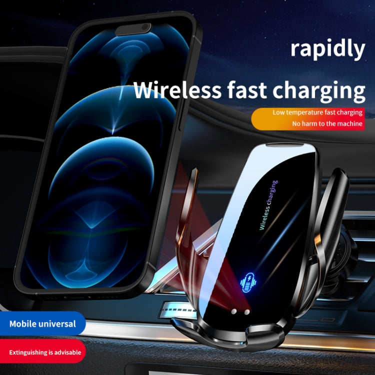 Q96 Car Wireless Charging Cell Phone Navigation Mount, Style: Standard+Suction Cup - Wireless Charger Holders by buy2fix | Online Shopping UK | buy2fix