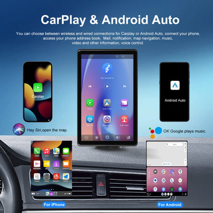 8-inch Car Full Touch Screen Player Supports Horizontal and Vertical CarPlay / Android Auto, Spec: With Camera - Car MP3 & MP4 & MP5 by buy2fix | Online Shopping UK | buy2fix