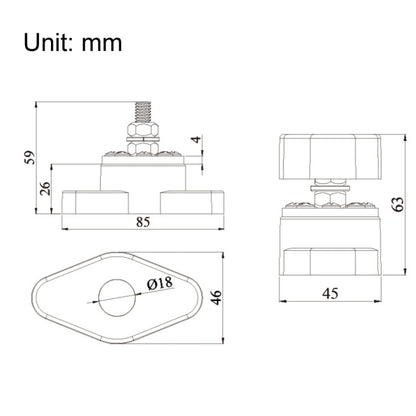 300A Car Modified Multi-channel Current Bus Terminal(AOA6313CRT-M10) - Fuse by buy2fix | Online Shopping UK | buy2fix