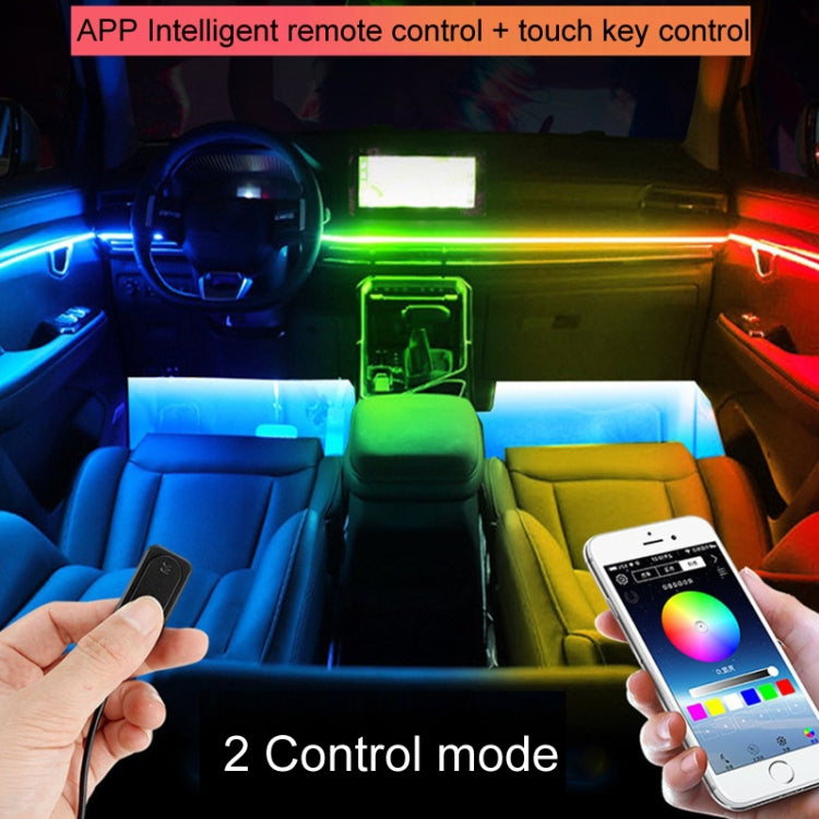 18 in 1 Car Hidden Acrylic LED Colorful Decorative Atmosphere Light Strip - Atmosphere lights by buy2fix | Online Shopping UK | buy2fix