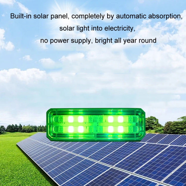 Solar Car Warning Double-Row Flashing Lights, Color: Colorful - Warning Lights by buy2fix | Online Shopping UK | buy2fix