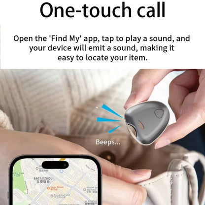 Smart Tracker Tag Anti-Lost Key Finder Works With Find My App(Deep Gray) - Personal Tracker by buy2fix | Online Shopping UK | buy2fix