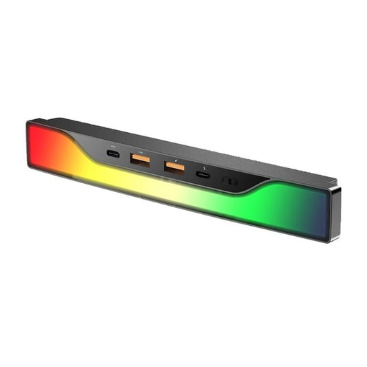 For Tesla Model 3 / Y 4-in-1 Colorful RGB Hub Docking Station(USBx2+Type-Cx1+PD Fast Charging) - DIY Modified Charger by buy2fix | Online Shopping UK | buy2fix