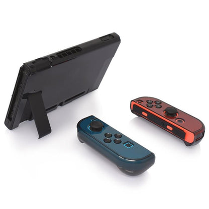 Hard PC Protection Cover for Nintendo Switch NS Case Detachable Crystal Plastic Shell Console Controller Accessories(Black) - Cases by buy2fix | Online Shopping UK | buy2fix