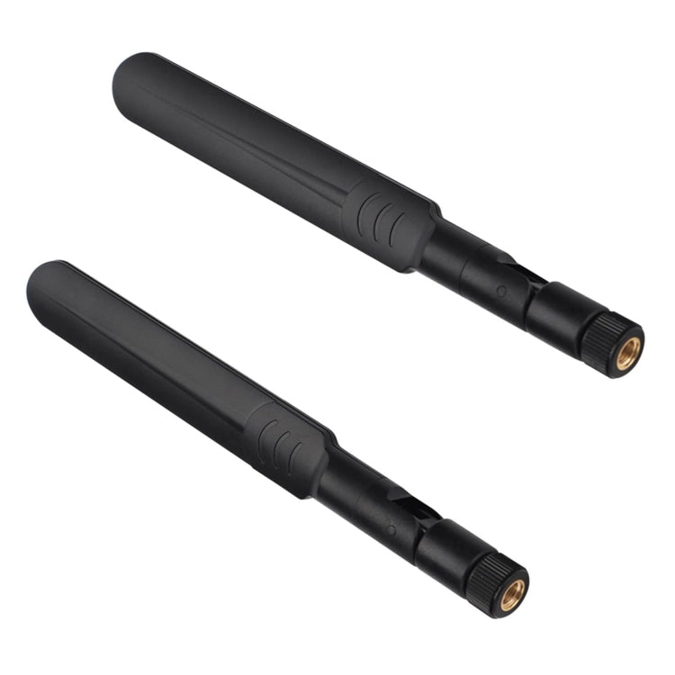 2 x 6dBi 2.4GHz 5GHz Dual Band WiFi RP-SMA Male Antenna + 2 x 35CM RP-SMA IPEX MHF4 Pigtail Cable for M.2 NGFF WiFi WLAN Card (Black) - DVB-T & Simulation Antenna by buy2fix | Online Shopping UK | buy2fix
