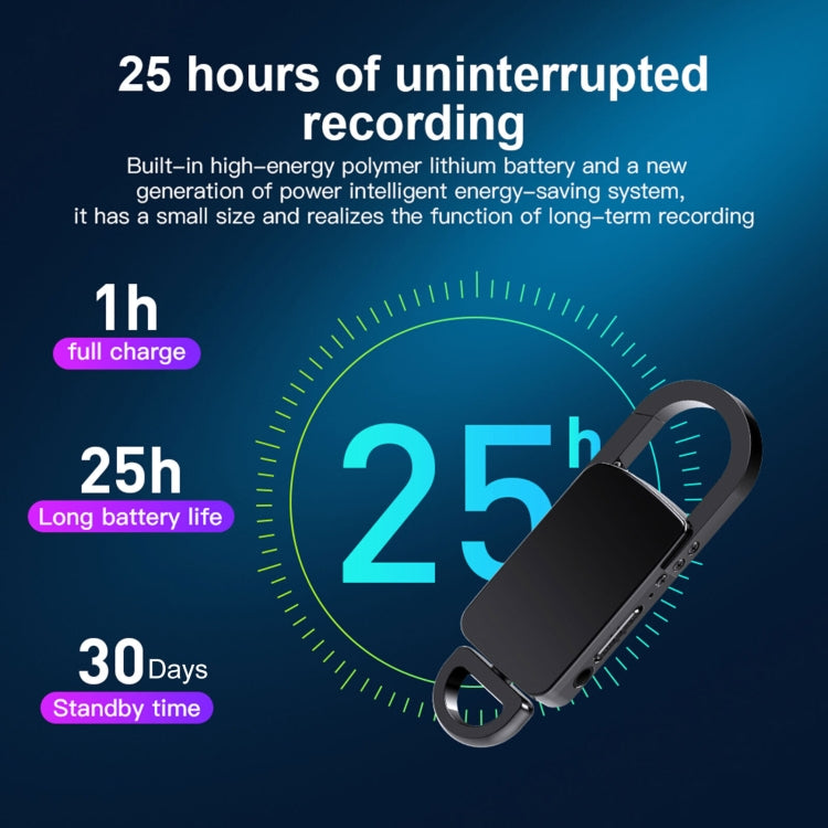 S20 64GB Keychain HD Noise Reduction Portable Recording Pen - U-Disk Recorder by buy2fix | Online Shopping UK | buy2fix
