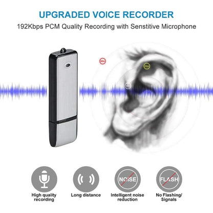 SK858 8GB Rechargeable Portable U-Disk Meeting Voice Recorder (Black) - U-Disk Recorder by buy2fix | Online Shopping UK | buy2fix