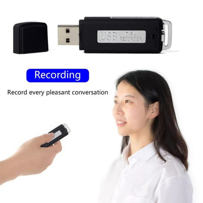 SK868 8GB Rechargeable Portable U-Disk Voice Recorder - U-Disk Recorder by buy2fix | Online Shopping UK | buy2fix