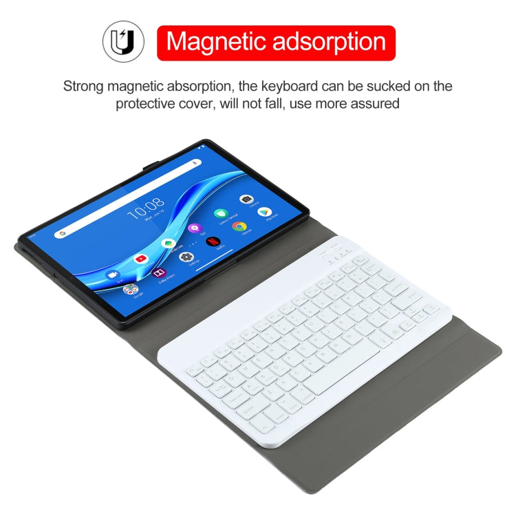 AM10S Detachable Bluetooth Backlight Keyboard Ultrathin Horizontal Flip Leather Tablet Case with Holder for Lenovo M10 Plus 10.3 inch X606F(Gold) - Lenovo Keyboard by buy2fix | Online Shopping UK | buy2fix