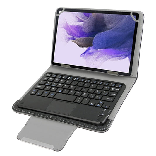 Universal Detachable Magnetic Bluetooth Touchpad Keyboard Leather Tablet Case with Holder for 10.1 inch iSO & Android & Windows Tablet PC(Black) - Universal Keyboard by buy2fix | Online Shopping UK | buy2fix