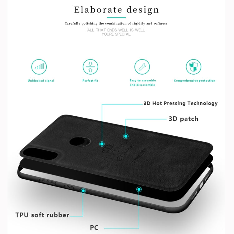 PINWUYO Shockproof Waterproof Full Coverage PC + TPU + Skin Protective Case for Xiaomi Redmi Note 7(Red) - Xiaomi Cases by PINWUYO | Online Shopping UK | buy2fix